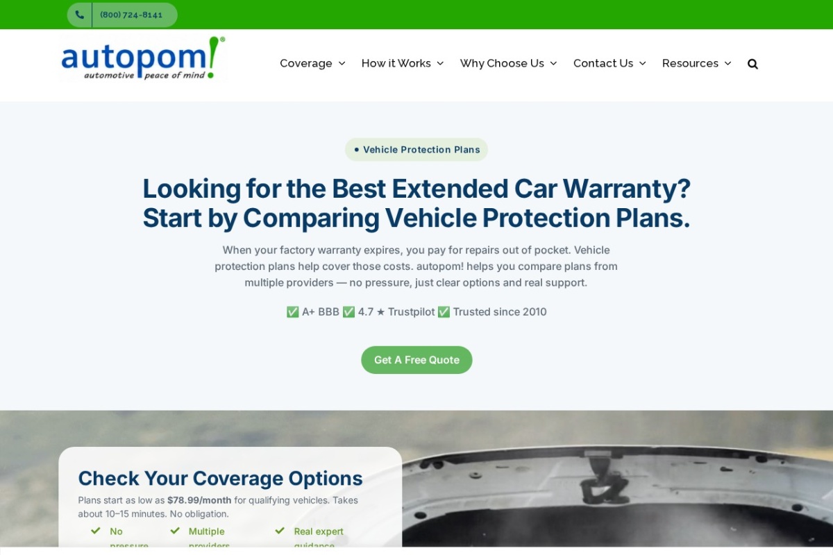 Screenshot of autopom.com