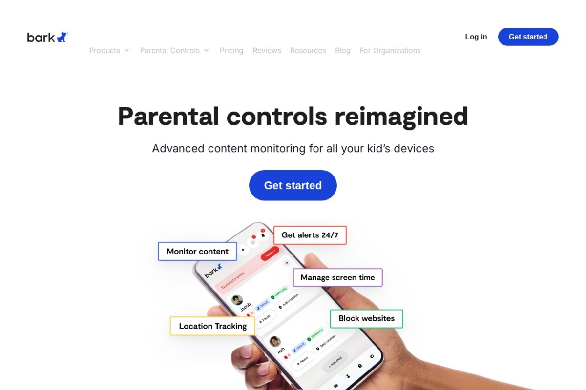 Screenshot of bark.us