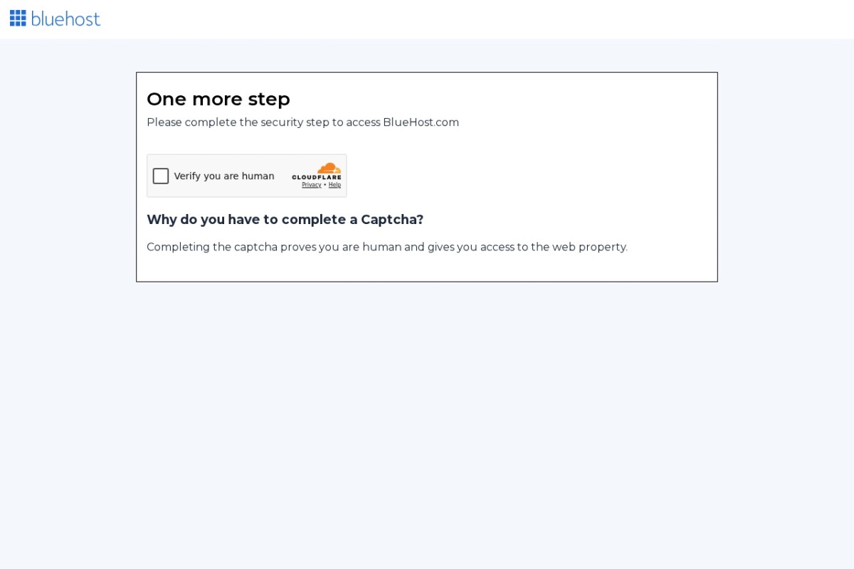 Screenshot of bluehost.com
