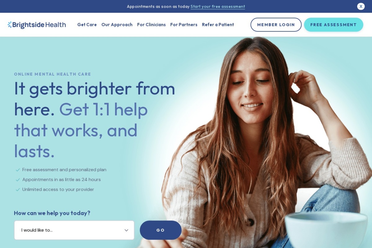 Screenshot of brightside.com