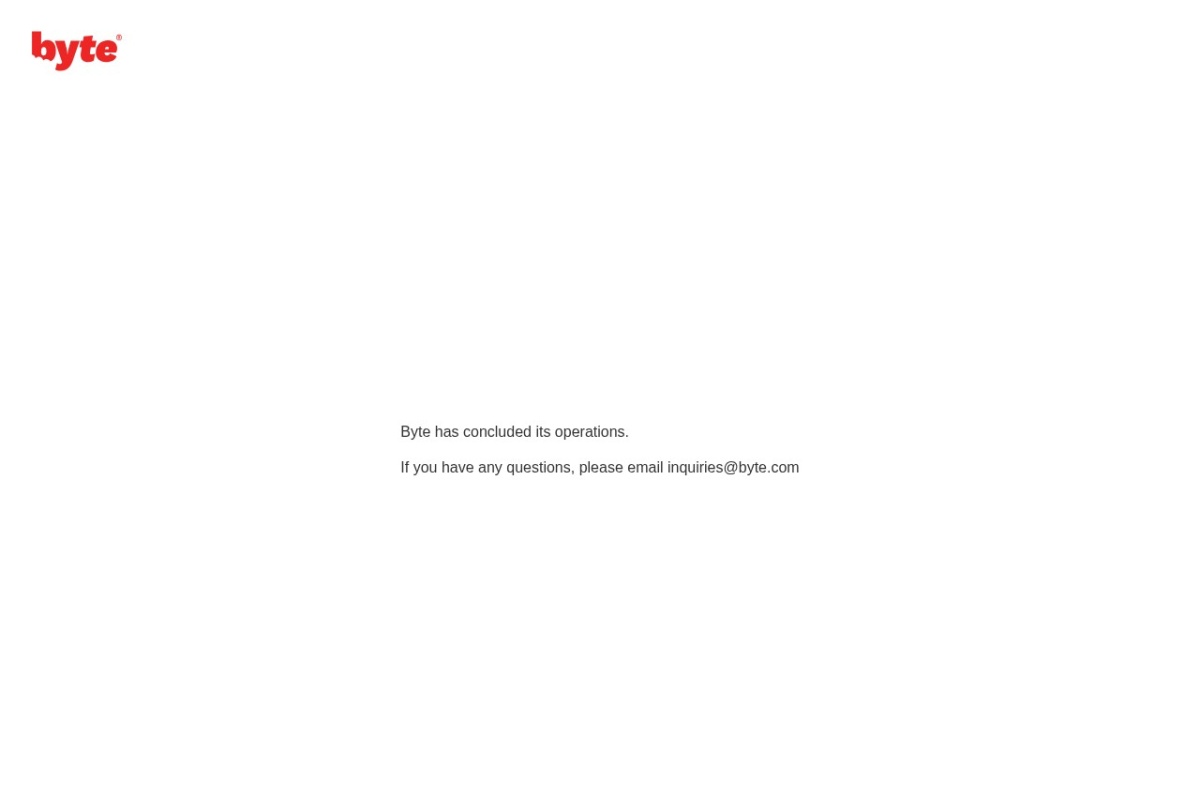 Screenshot of byte.com