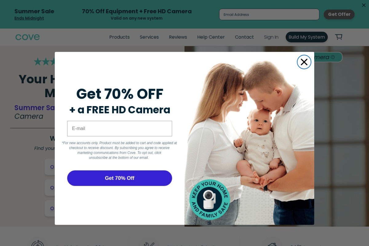 Screenshot of covesmart.com