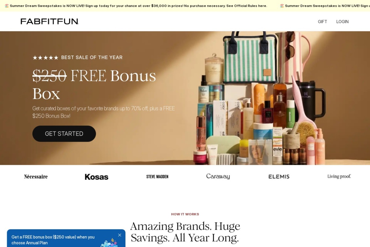 Screenshot of fabfitfun.com