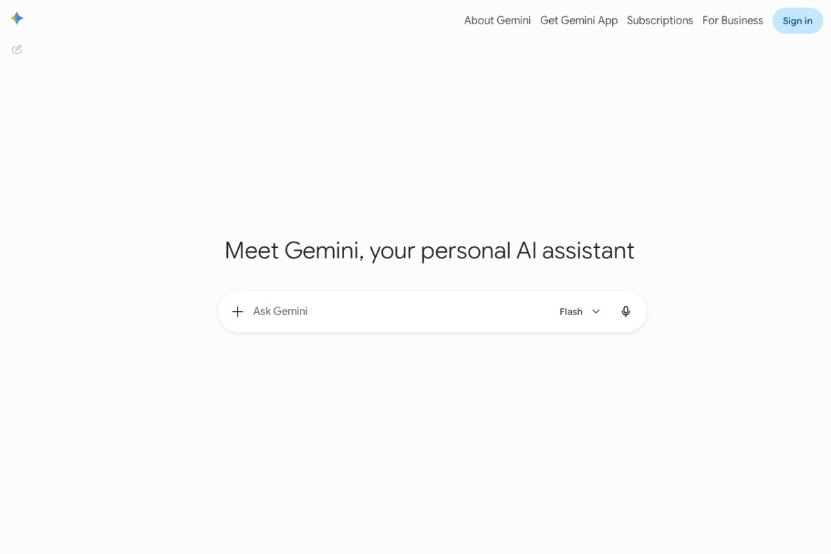 Screenshot of gemini.google.com