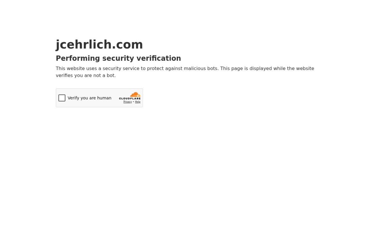 Screenshot of jcehrlich.com