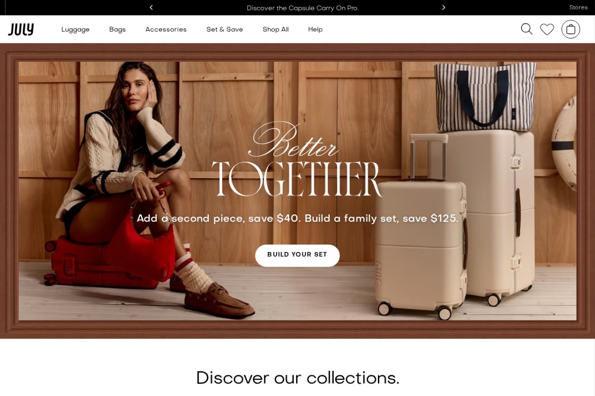 Screenshot of july.com