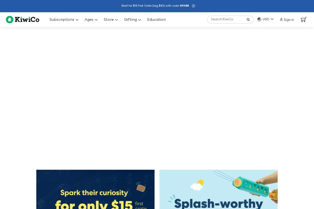 Screenshot of kiwico.com