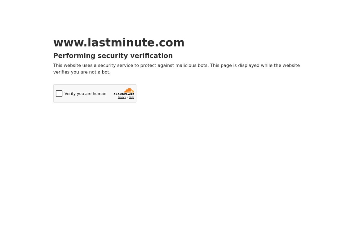 Screenshot of lastminute.com