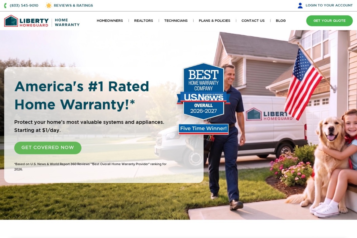 Screenshot of libertyhomeguard.com