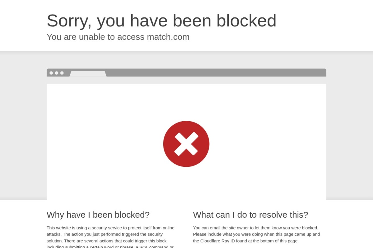 Screenshot of match.com