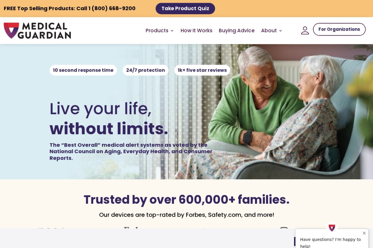 Screenshot of medicalguardian.com