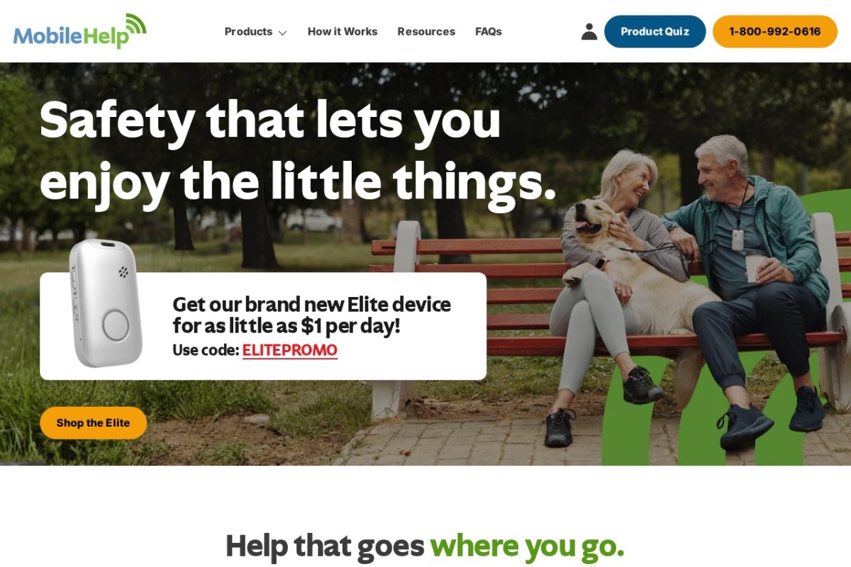 Screenshot of mobilehelp.com