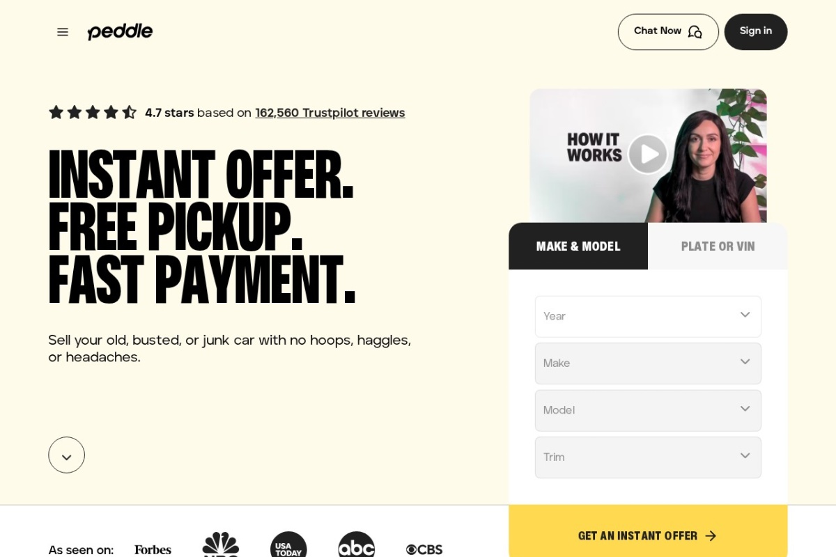 Screenshot of peddle.com