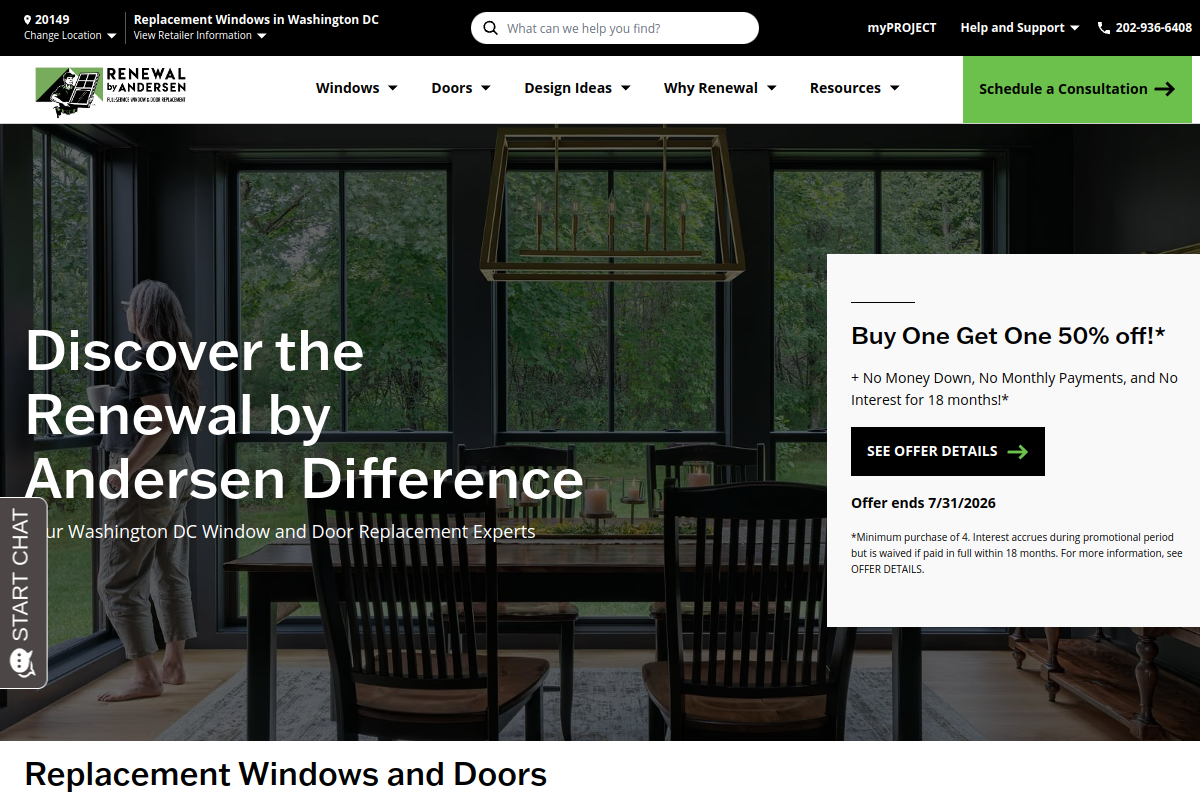 Screenshot of renewalbyandersen.com