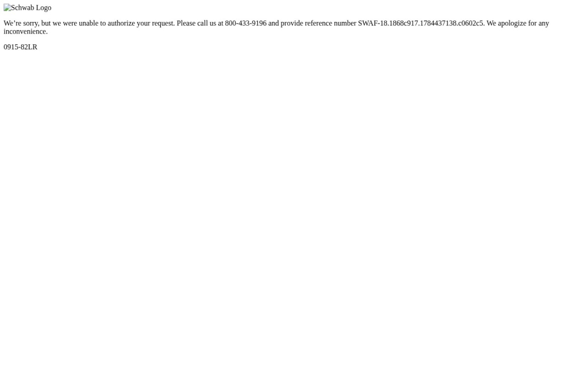 Screenshot of schwab.com