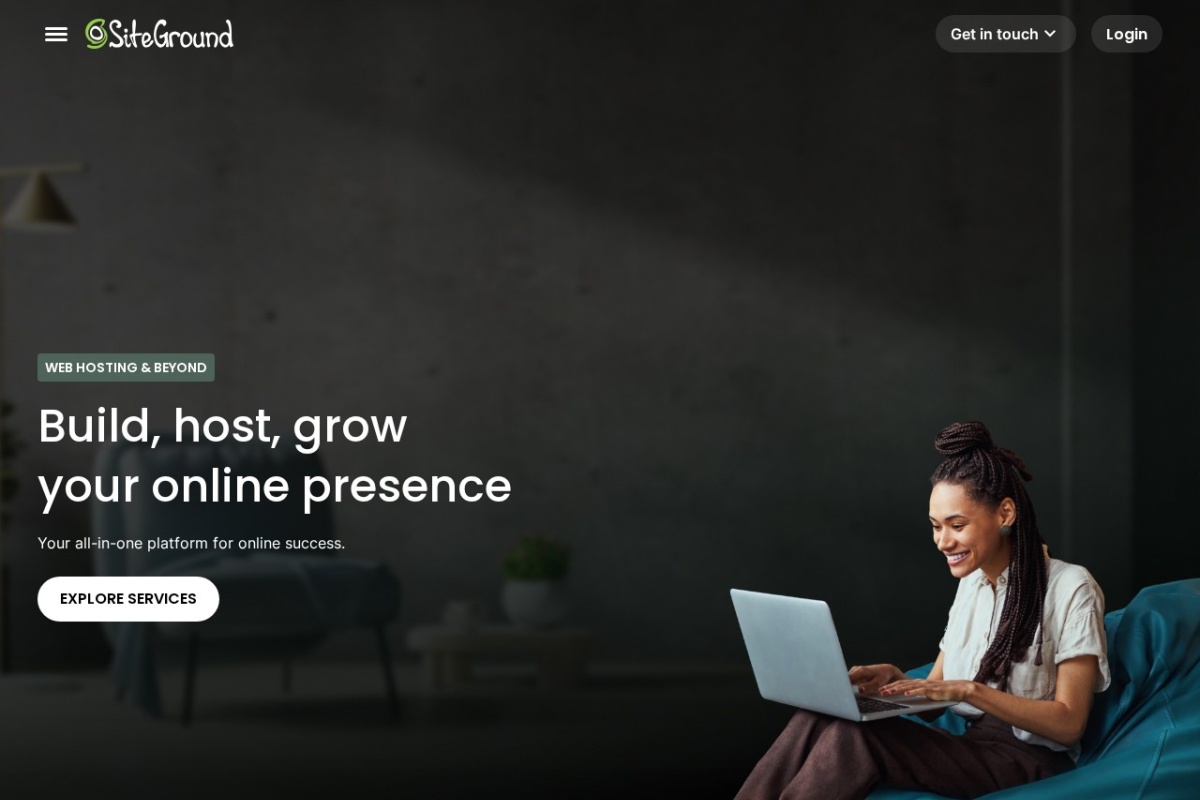 Screenshot of siteground.com