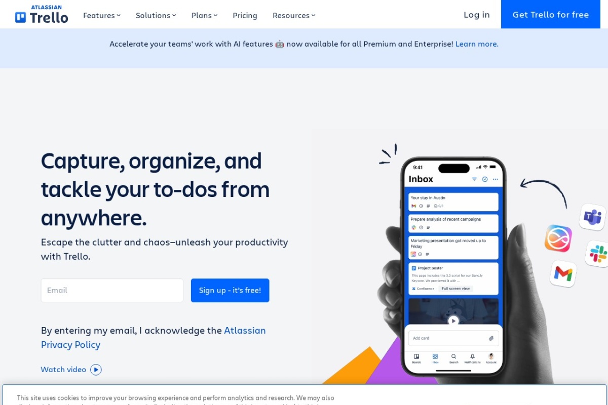 Screenshot of trello.com