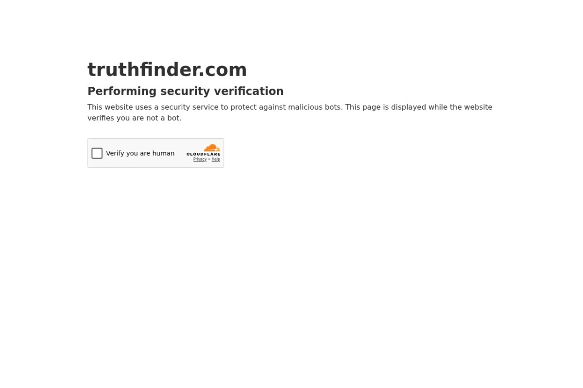 Screenshot of truthfinder.com