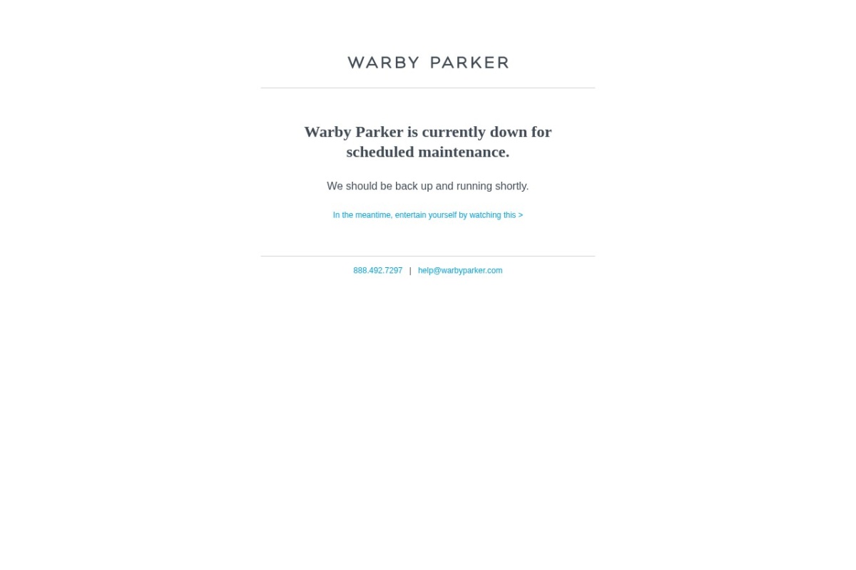 Screenshot of warbyparker.com